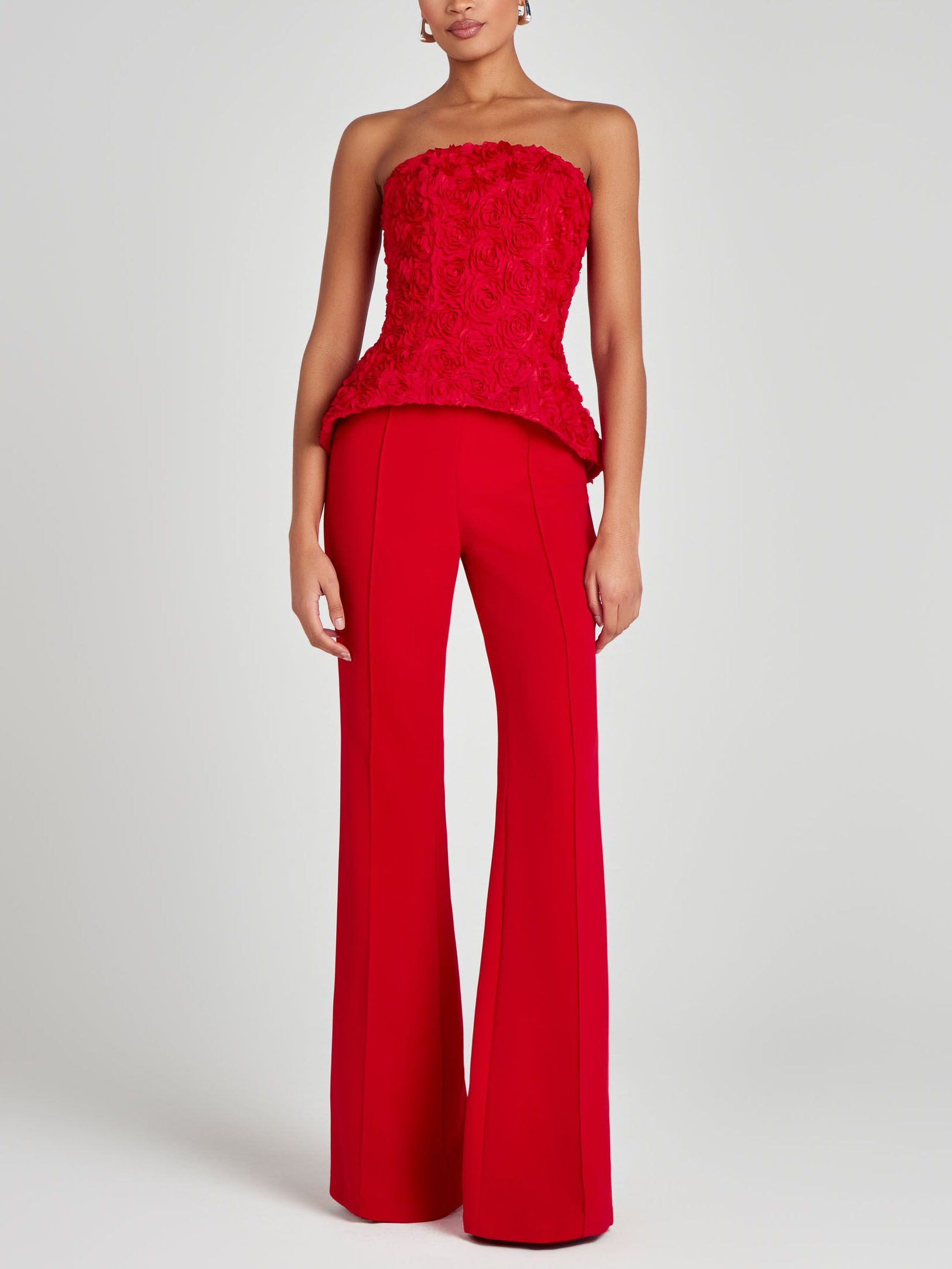 Elegant Chic High-waisted Flared Pants