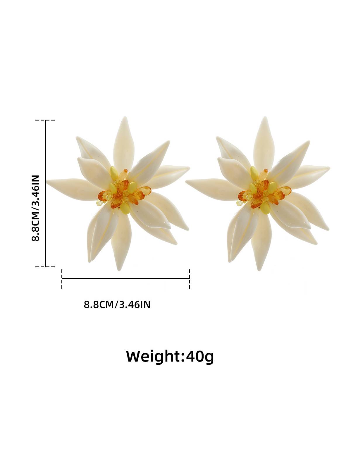 Flower Earrings Necklace Bracelet