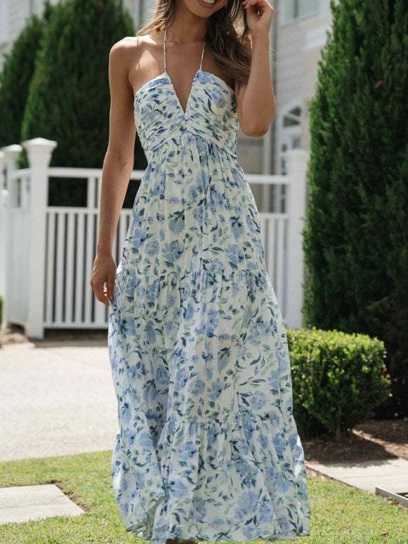 Floral-Print Maxi Dress