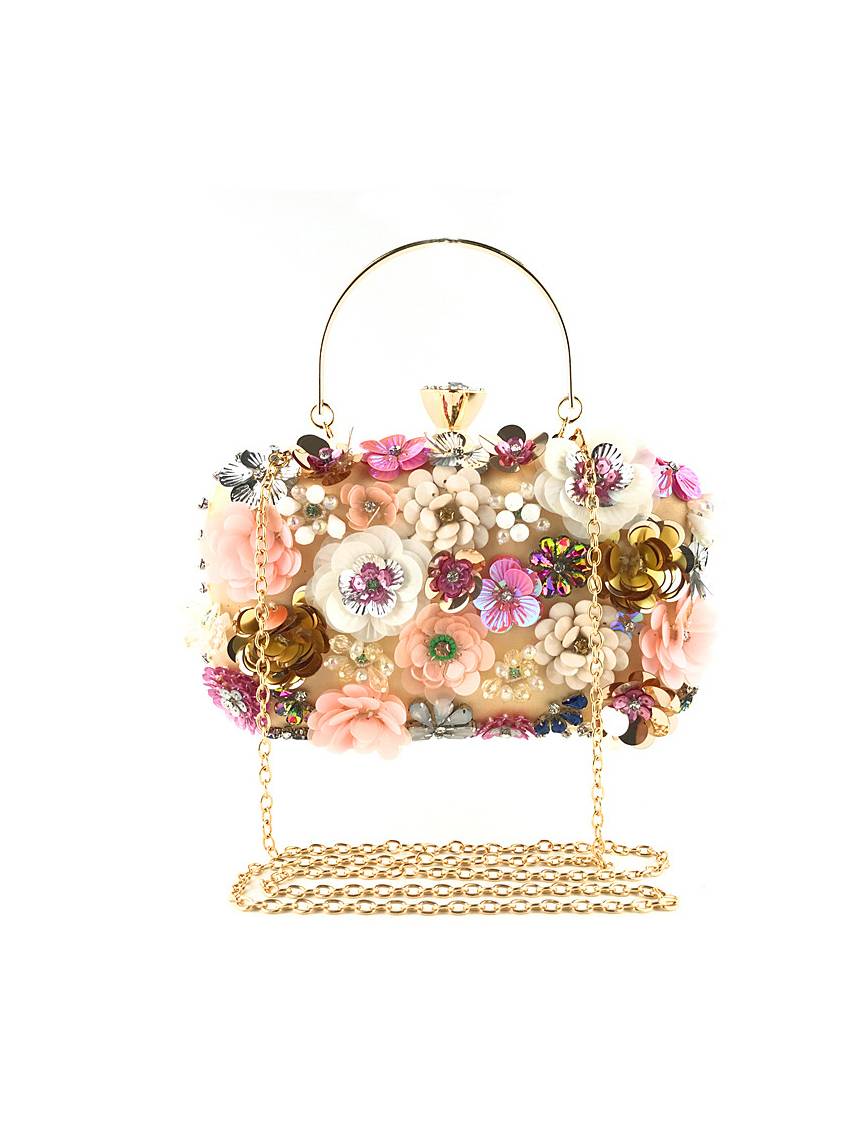 Three-dimensional Flower Handbag Chain Bag