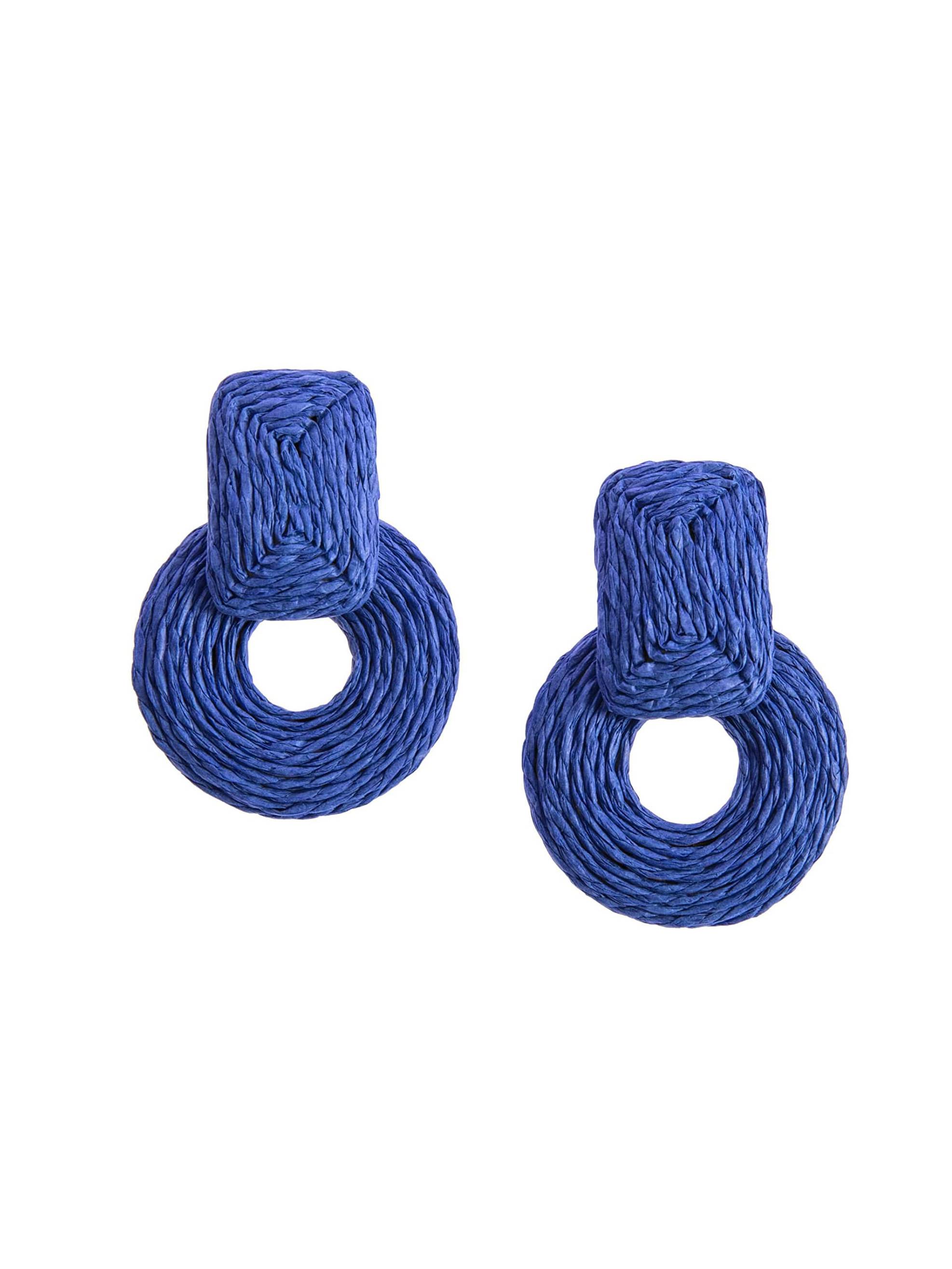 Straw Hand-woven Earrings