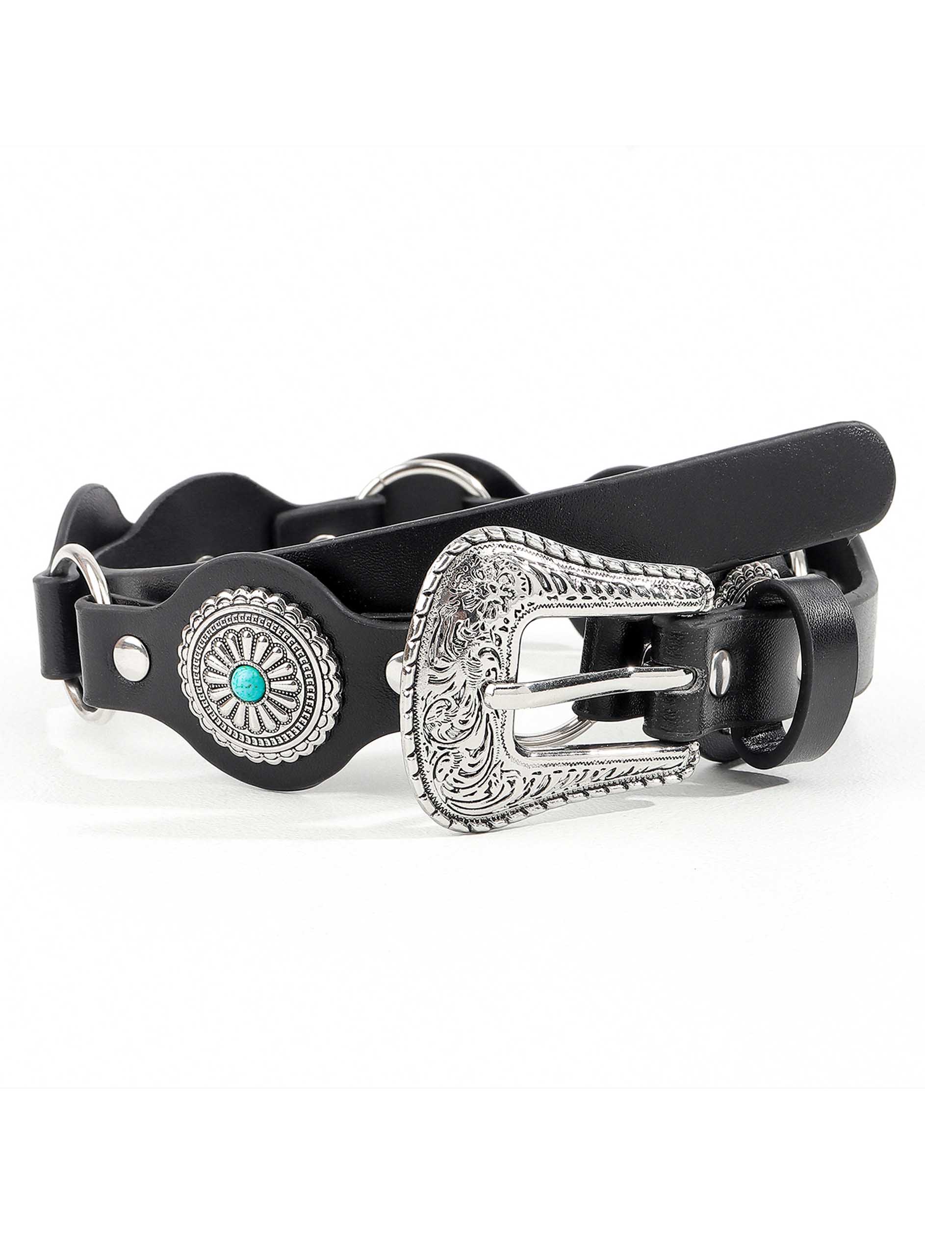 Vintage Turquoise Inlaid Belt