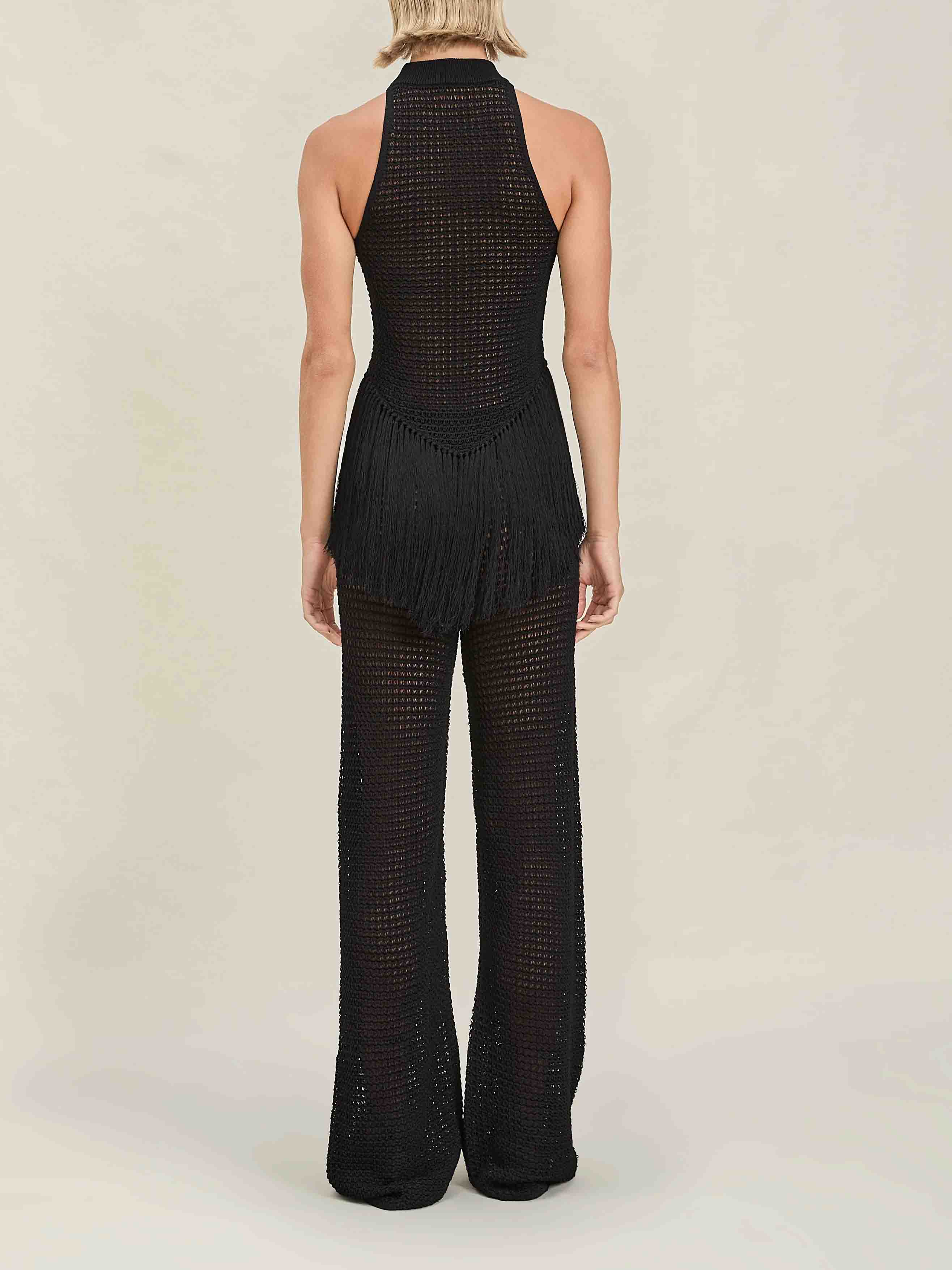 Exquisite Knit Elastic Waistband Pants