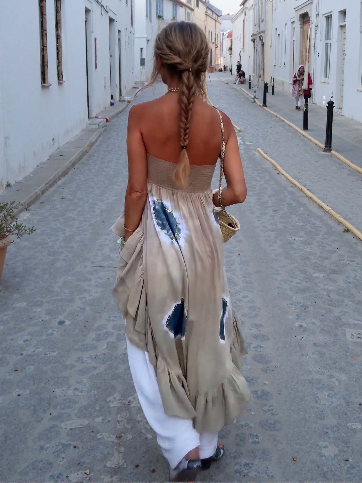 Bohemian Sheer Drawstring Harem Pants