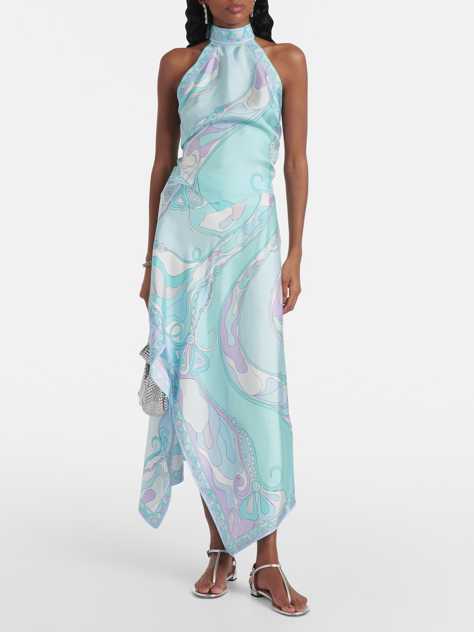 Unique Psychedelic Swirl Print Skirt Two-piece Set