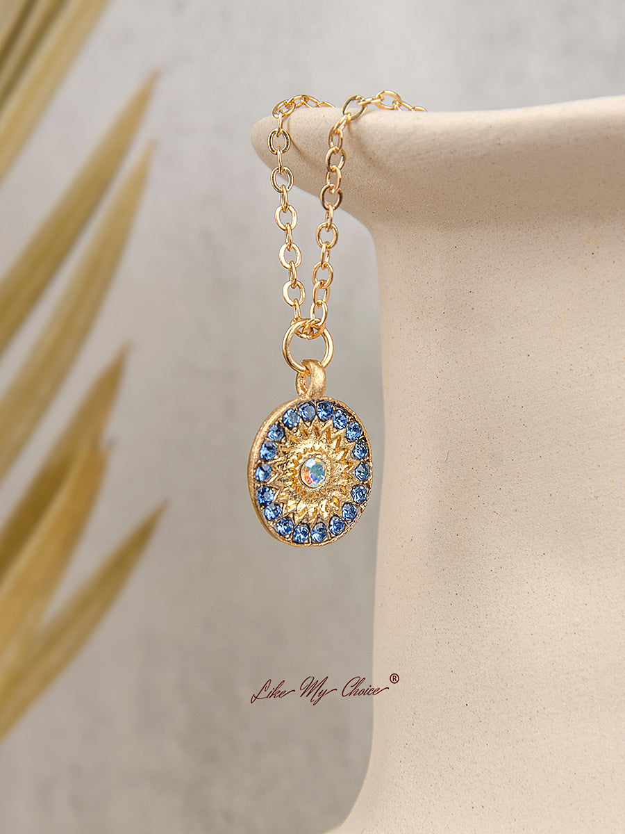 Bohemian Moon & Star Opal Necklace