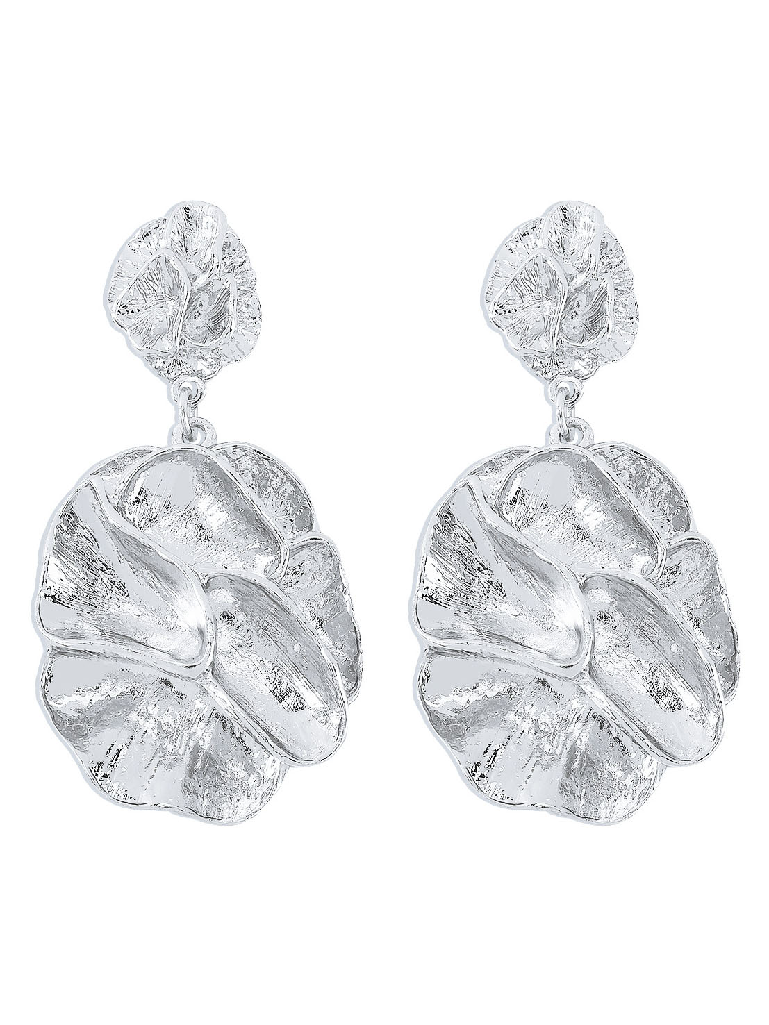 Retro Simple Geometric Irregular Leaf Earrings