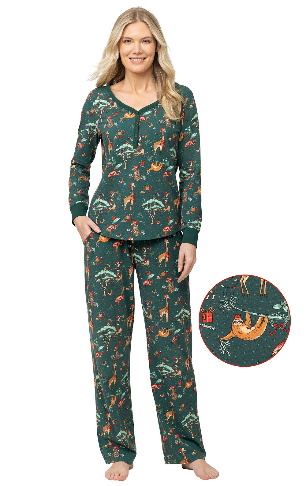 Christmas Cute Animals Fmalily Matching Pajamas Sets