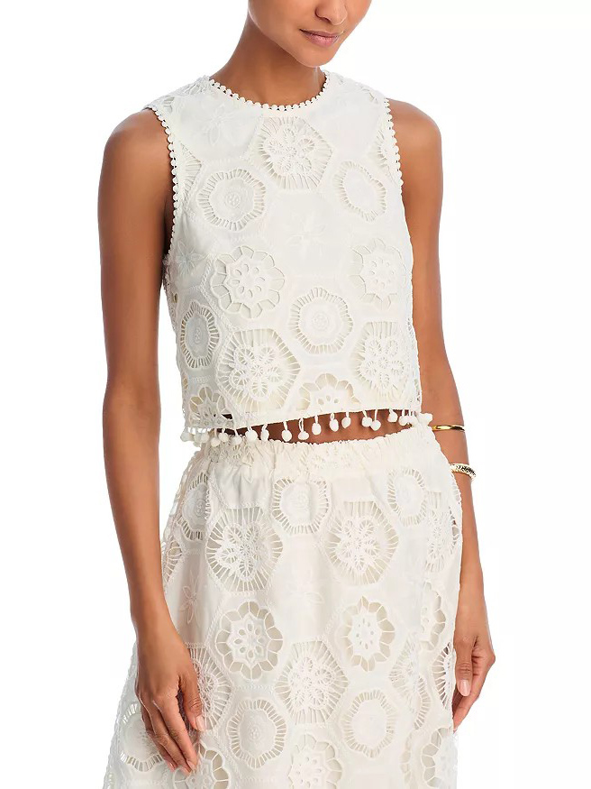 Exquisite Temperament Hollow Lace Tank Top