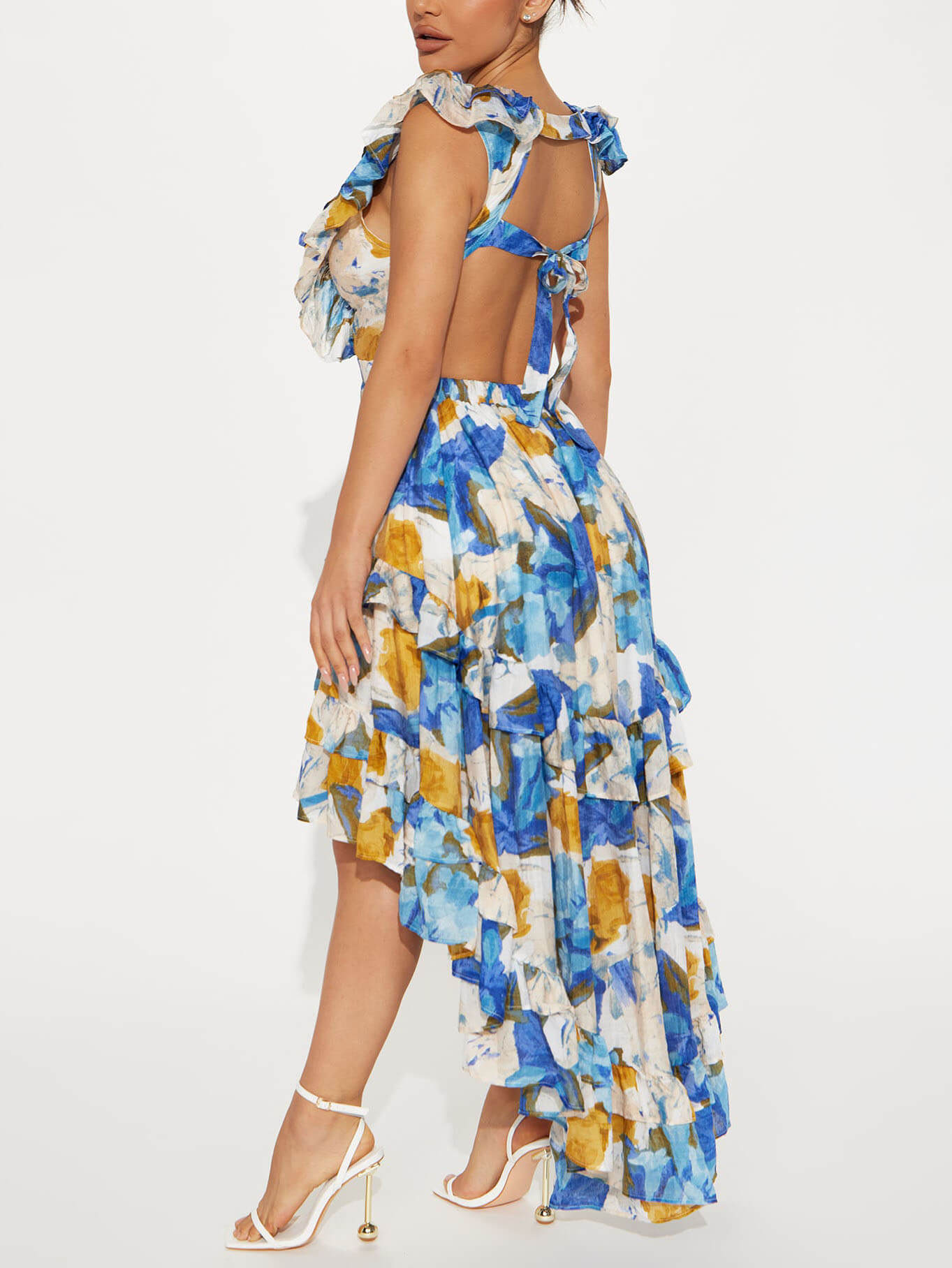 Stylish Bohemian Print Midi Dress