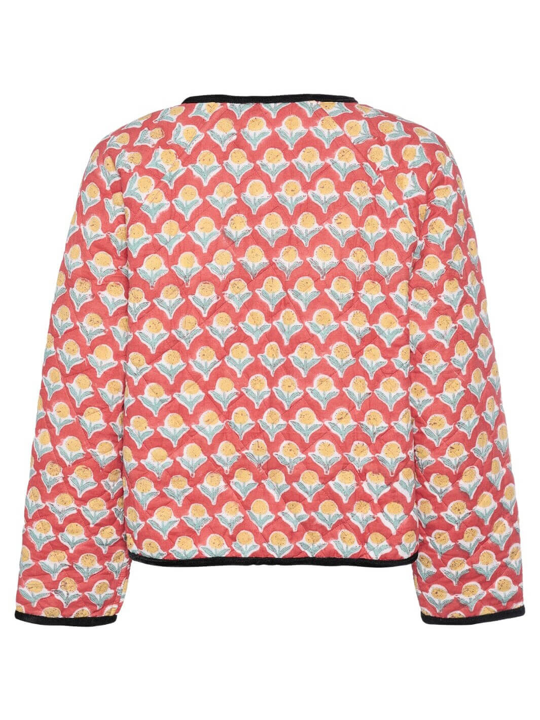 Fashionable Casual Lace-up Printed Cotton Jacket