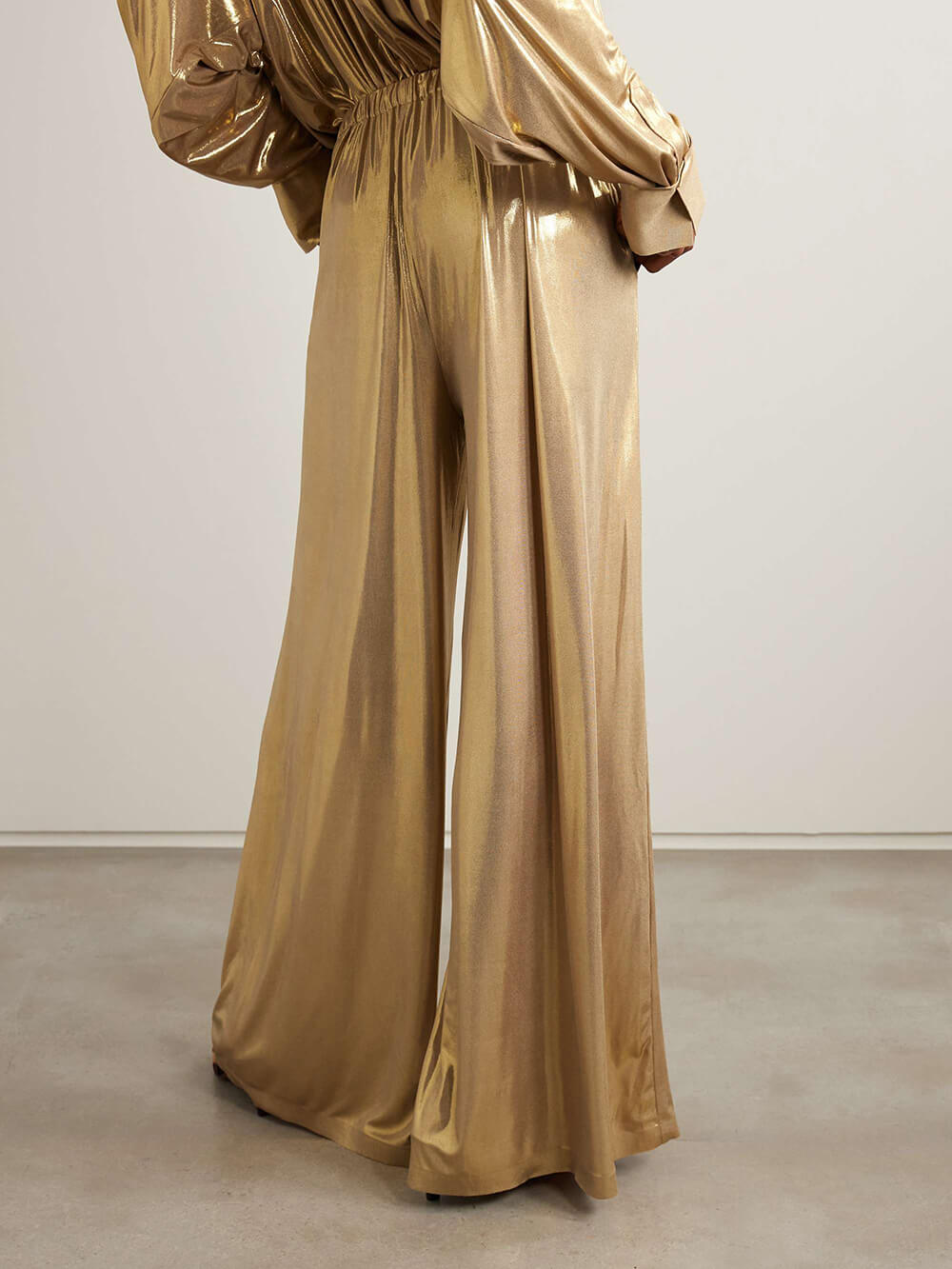 Elegant Stretch Ruched Collared Bodysuit