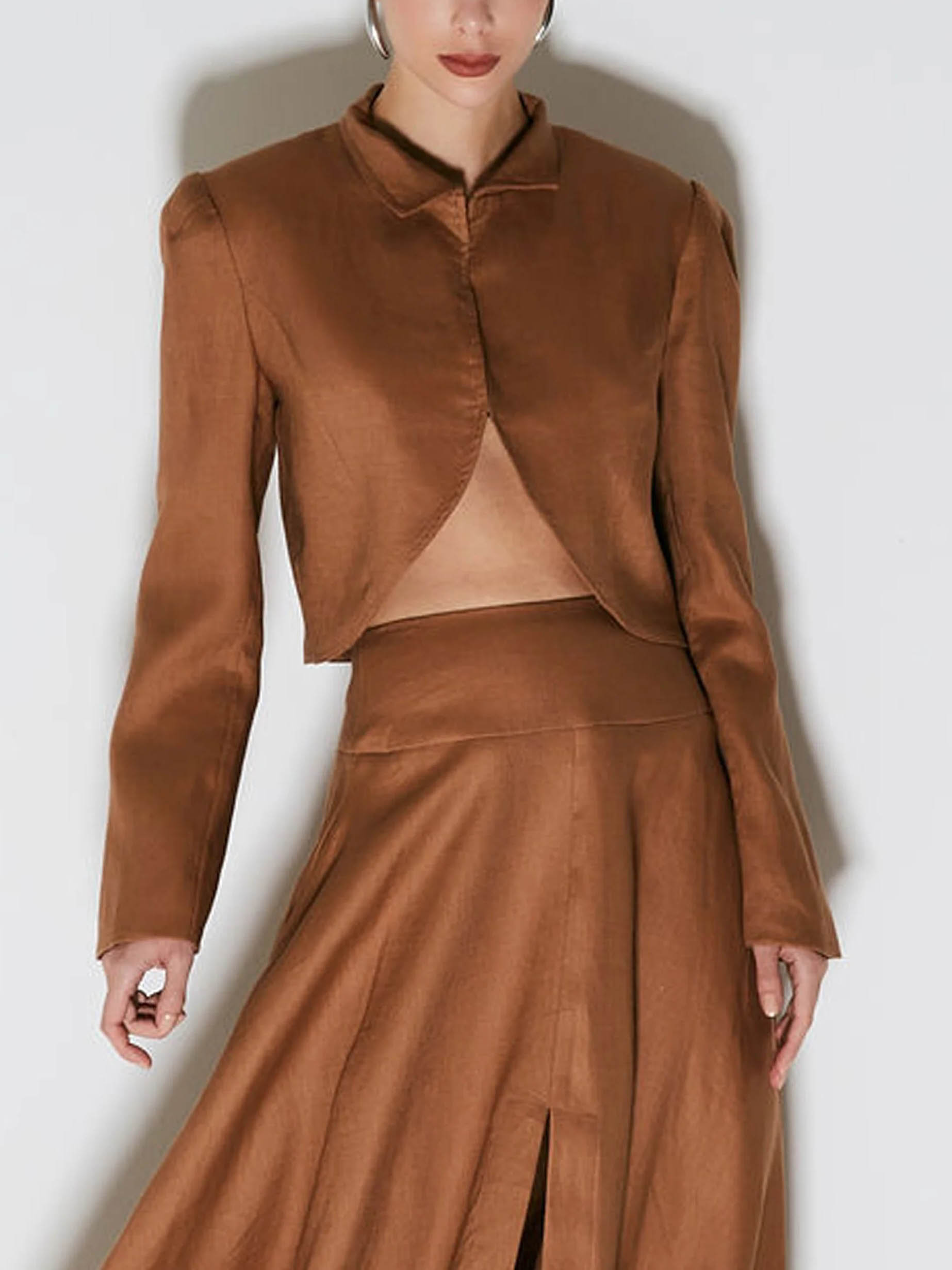 Elegant Asymmetric Short Blazer