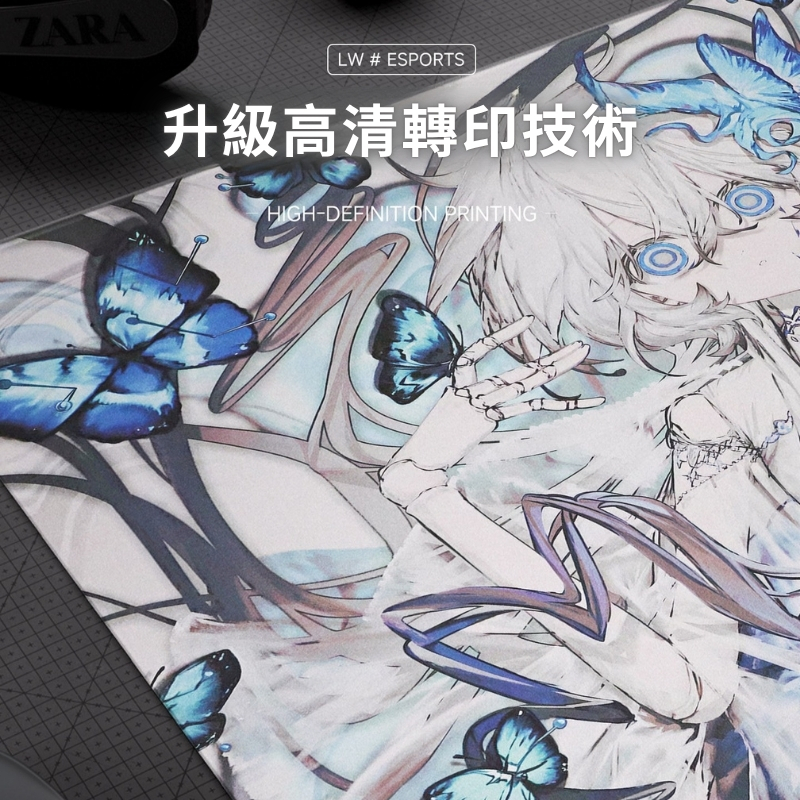 Nemvira 骸蝶二次元鋼化玻璃滑鼠墊 細節展示