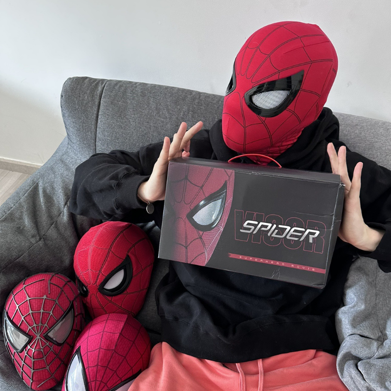 蜘蛛人 Spider-Man 可動眼睛面罩 包裝盒展示