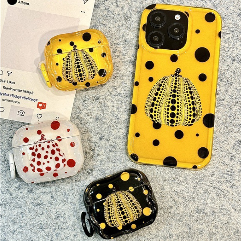 草間彌生波點藝術 AirPods 耳機保護殼