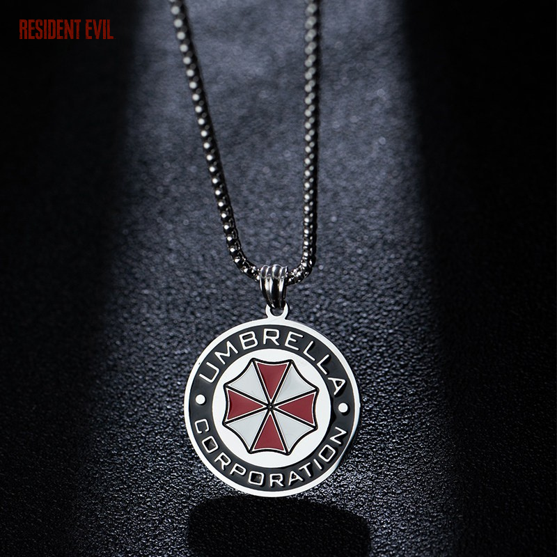 惡靈古堡保護傘徽章項鍊｜Resident Evil Umbrella 徽章吊墜・潮流配飾