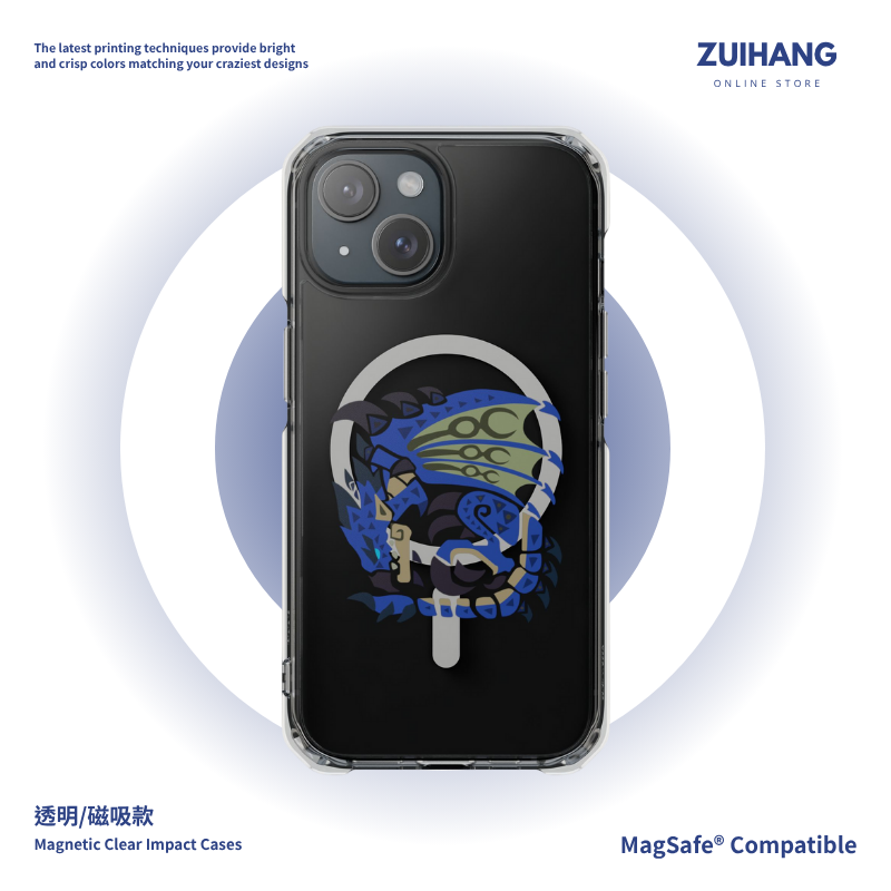 魔物獵人透明磁吸防摔手機殼-ZUIHANG SHOP