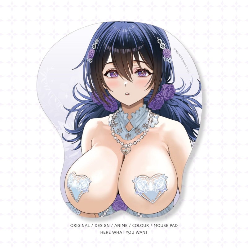 棕色塵埃2 x 窗簾魂 婚紗泳裝ver. 3D立體護腕滑鼠墊