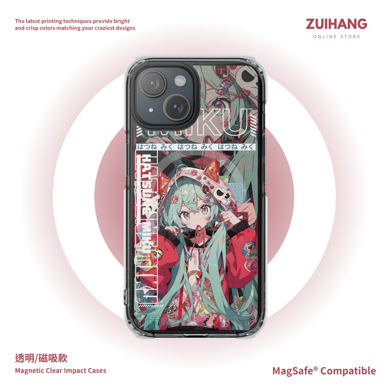 初音未來透明磁吸防摔手機殼-ZUIHANG SHOP