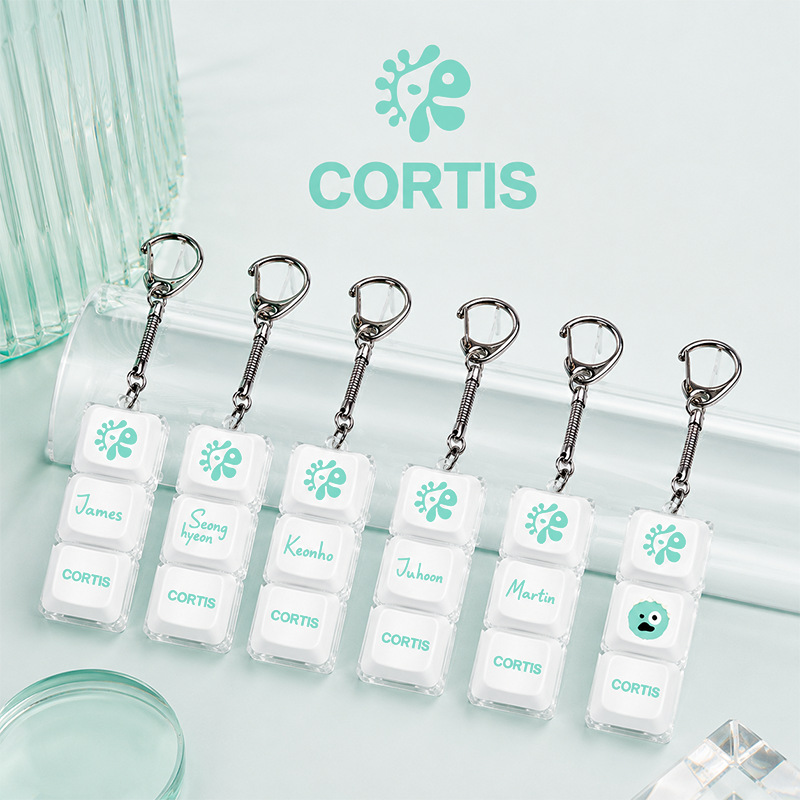 CORTIS 解壓按壓神器發光鑰匙圈掛件