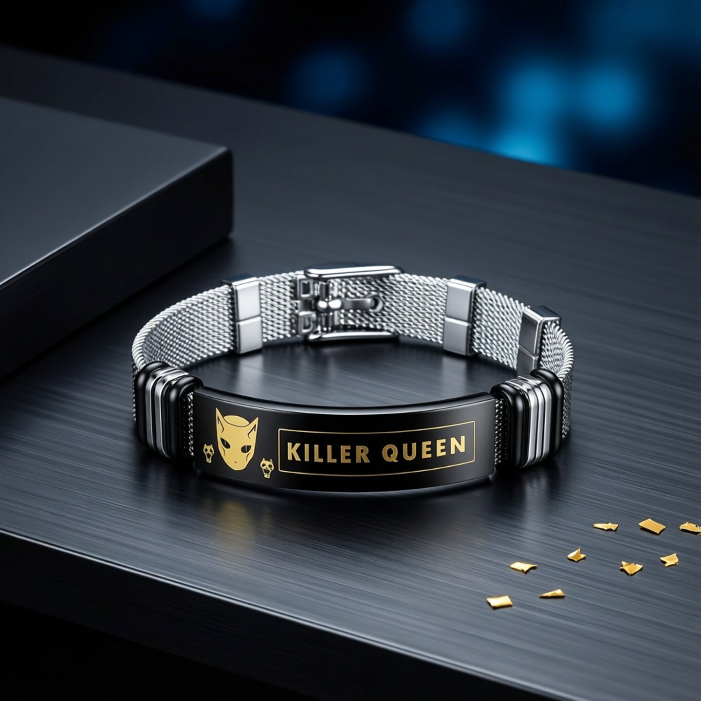 JOJO的奇妙冒險手鍊 不滅鑽石 動漫周邊手環 男女金屬飾品