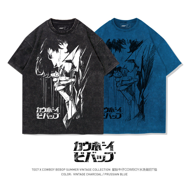 Cowboy星際牛仔水洗做舊 2026親子情侶男女同款 印花水洗短袖