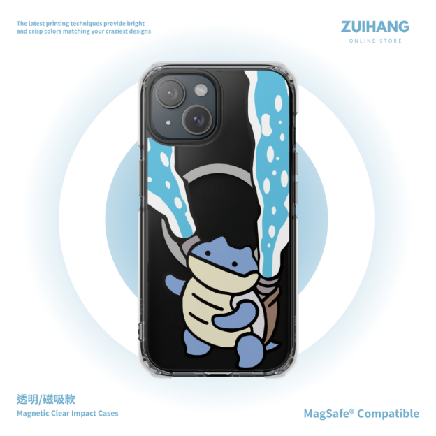 寶可夢透明磁吸防摔手機殼-ZUIHANG SHOP