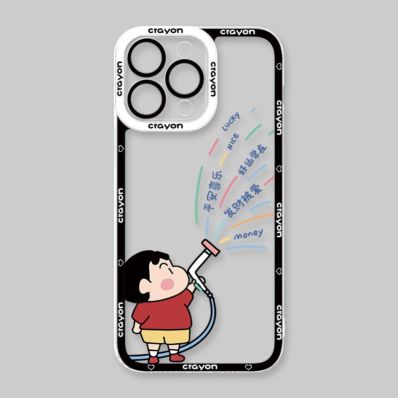 蠟筆小新 天使眼透明防摔軟殼