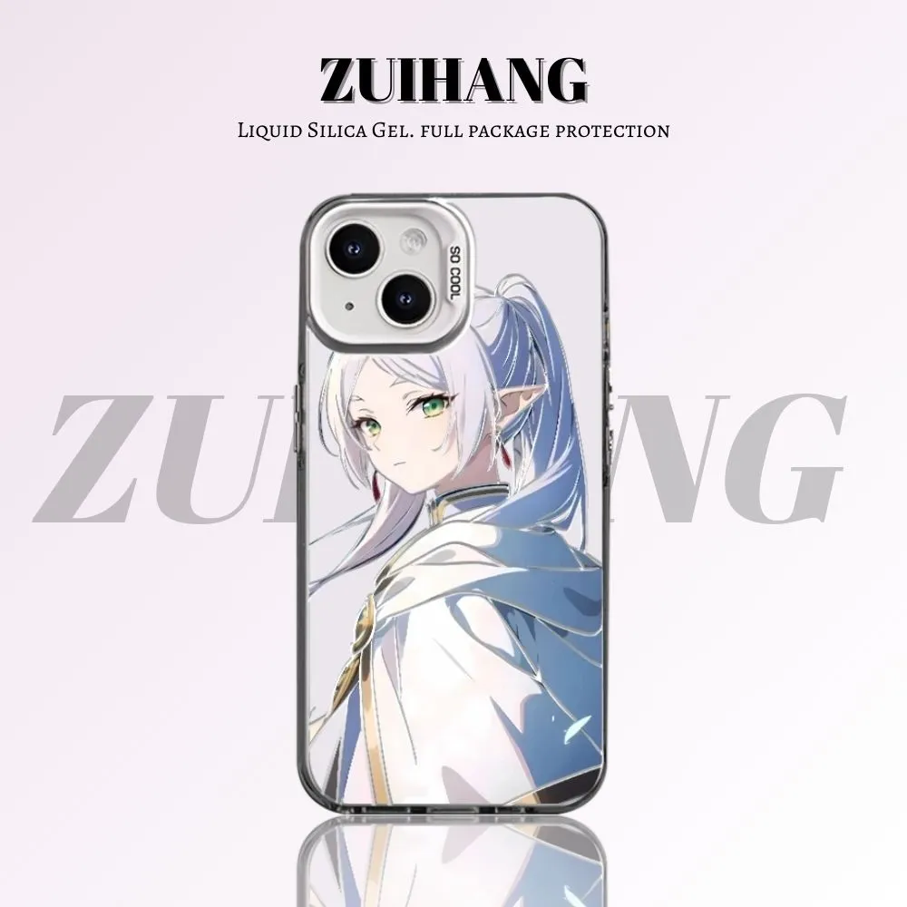 葬送的芙莉蓮 極光/彩銀 線條漸變防摔手機殼-GOODTOYSTUDIO