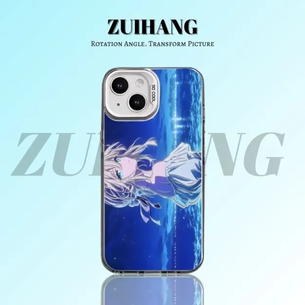 紫羅蘭永恆花園彩銀防摔手機殼