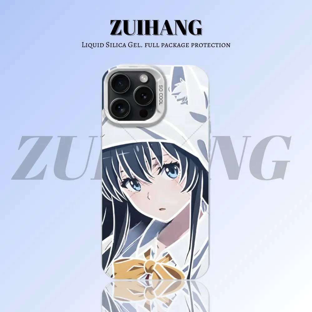 雪乃 彩銀線條漸變防摔手機殼