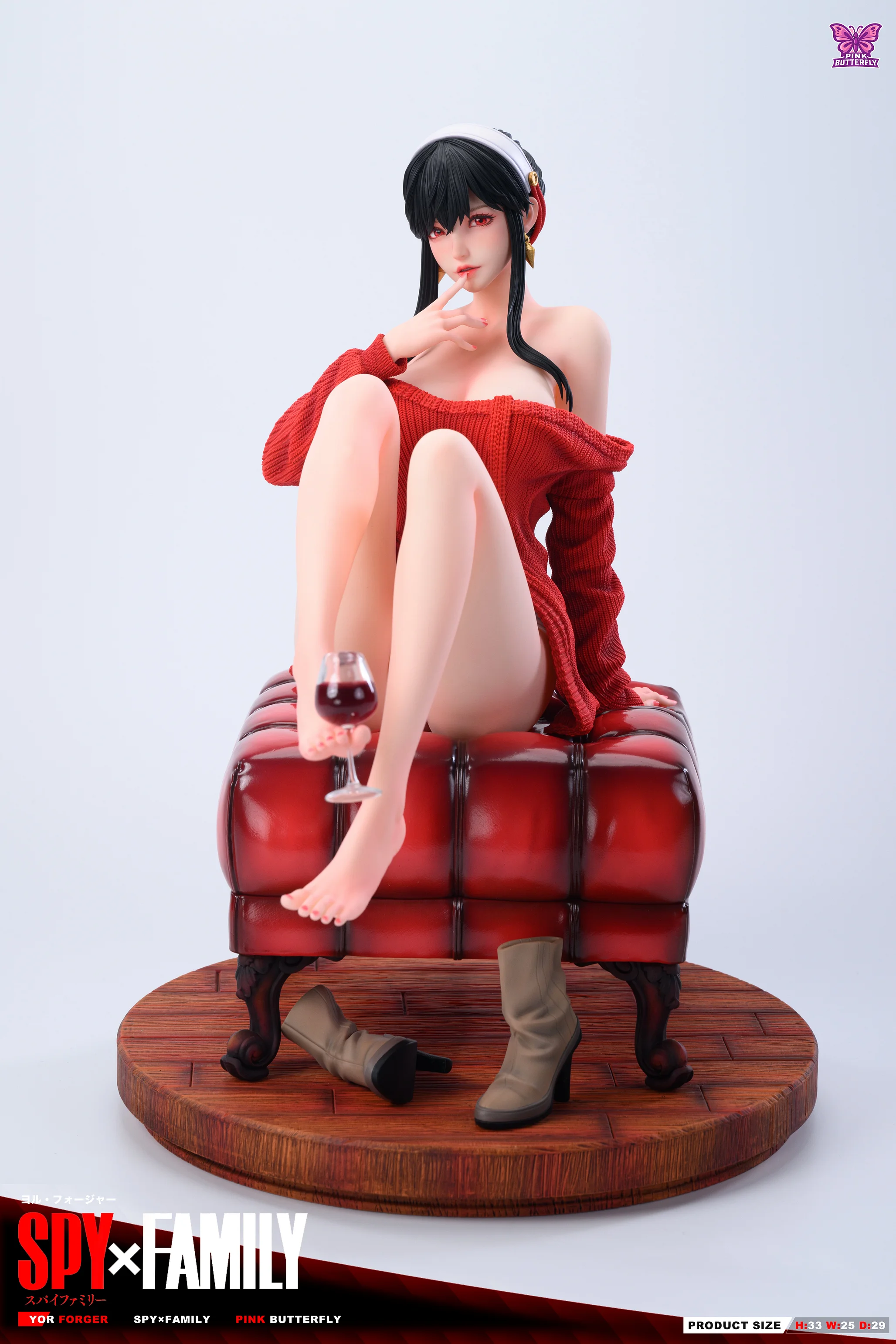 PINK BUTTERFLY Studio 粉蝶微醺約爾太太 約爾 雕像