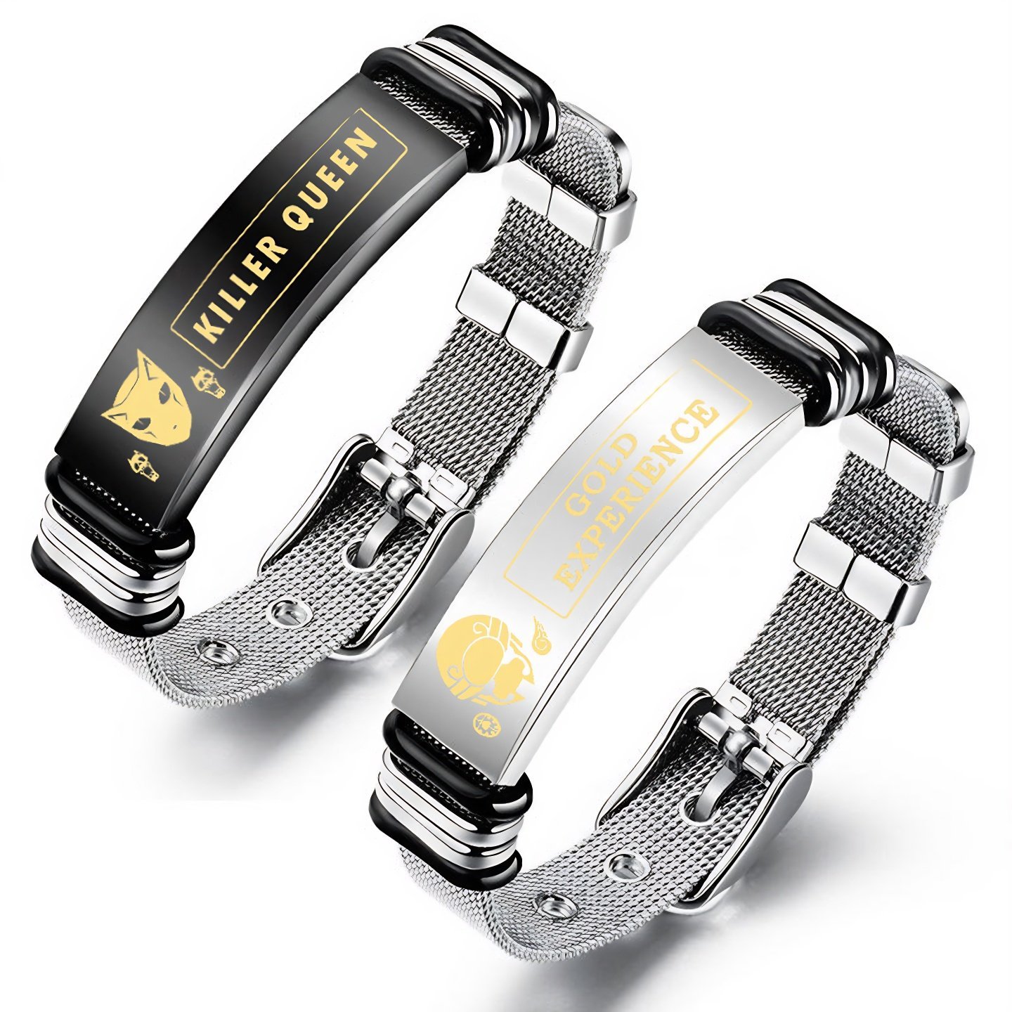 JOJO的奇妙冒險手鍊 不滅鑽石 動漫周邊手環 男女金屬飾品