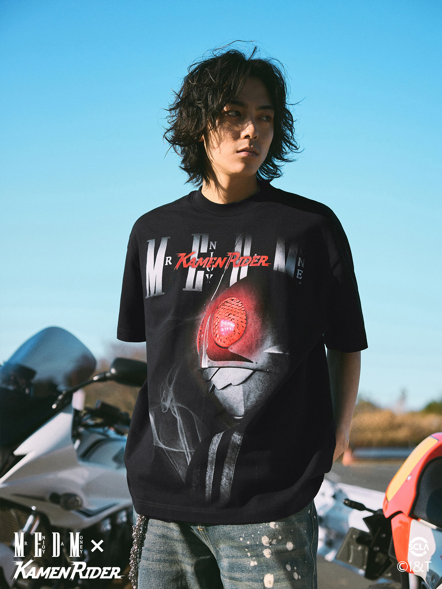 MEDMx假面騎士霓虹燈風格系列短袖T恤