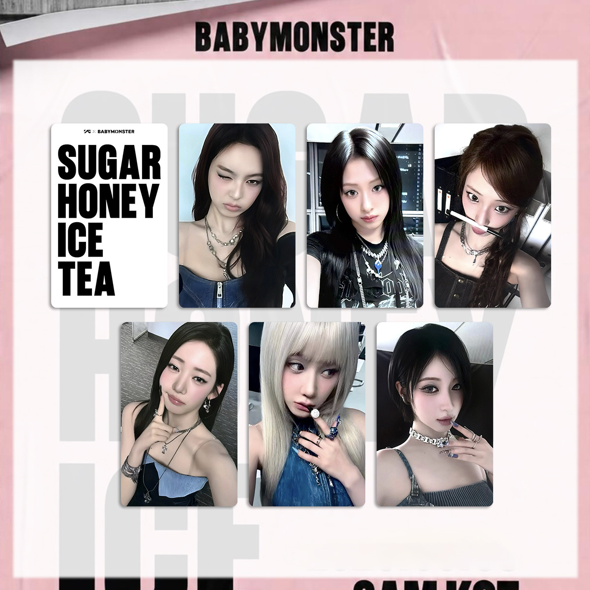 BABYMONSTER SUGAR HONEY ICE TEA 打歌卡