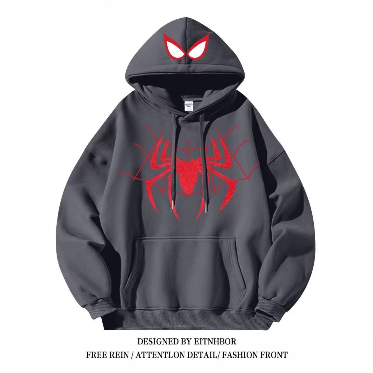 Spider 系列連帽衛衣｜美式Oversize寬鬆衛衣 情侶潮流外套