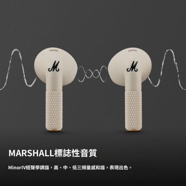 MARSHALL MINOR IV 馬歇爾半入耳式藍牙耳機 - TWS 無線超長續航大電量