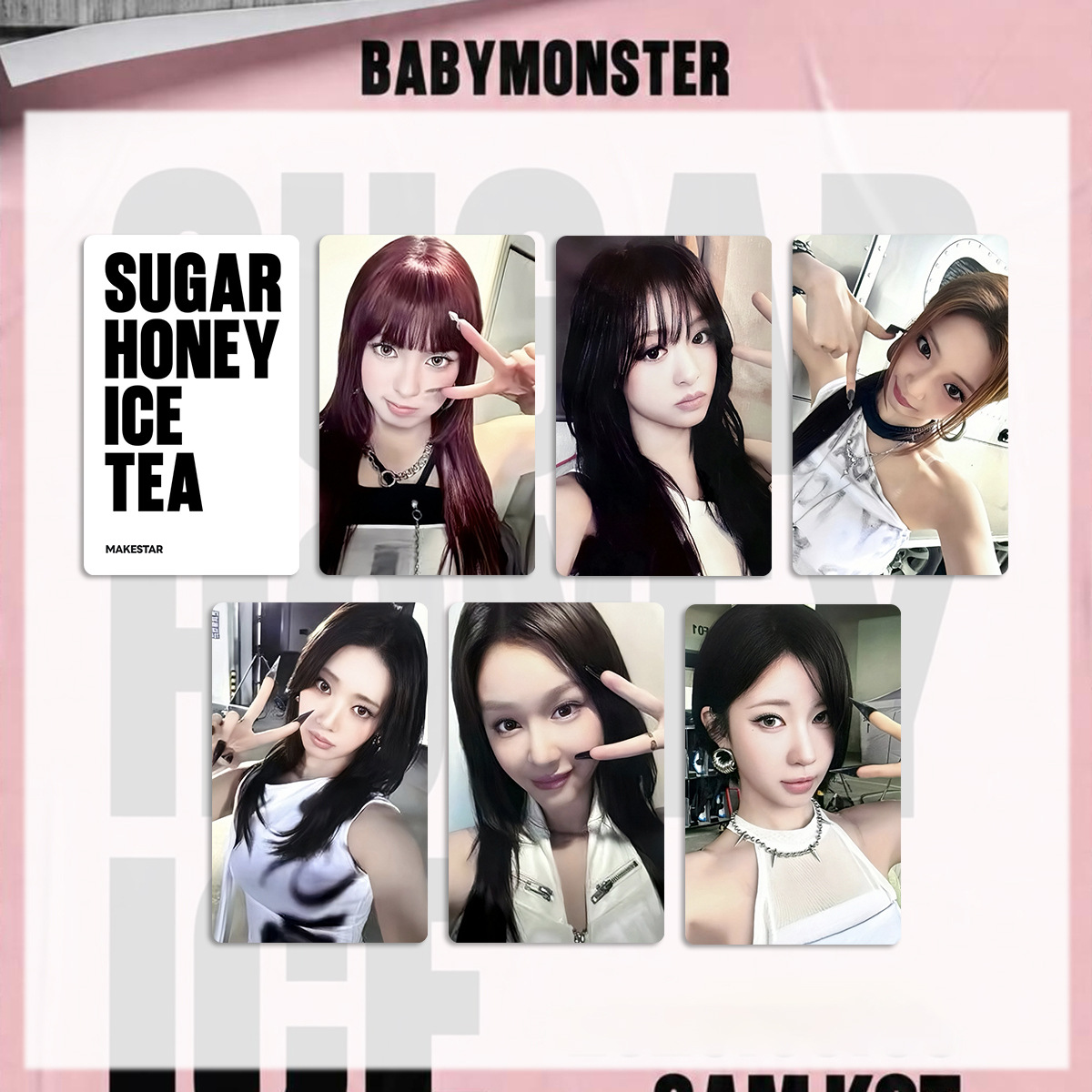 BABYMONSTER SUGAR HONEY ICE TEA 單封幸運卡