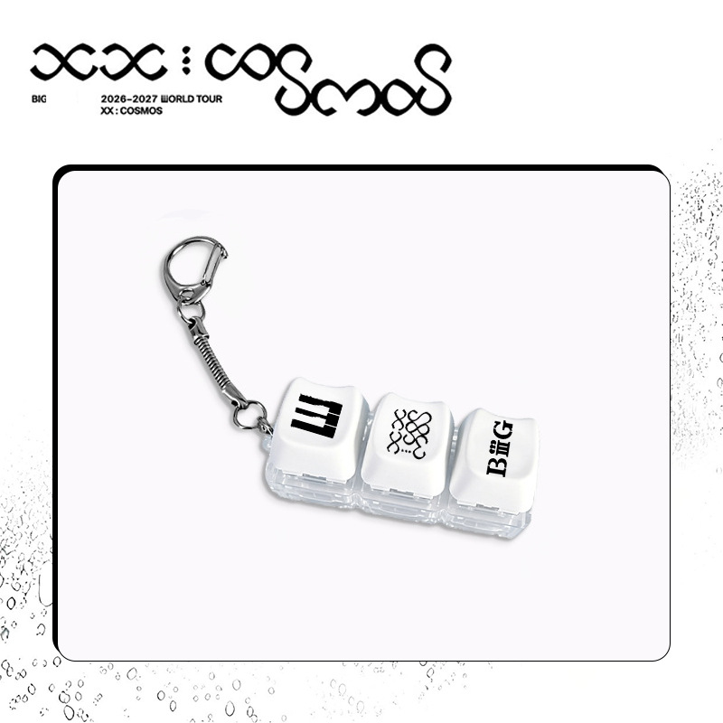 BIGBANG 2026-2027〈XX:COSMOS〉按鍵發光鑰匙扣｜演唱會應援掛件・三鍵減壓玩具