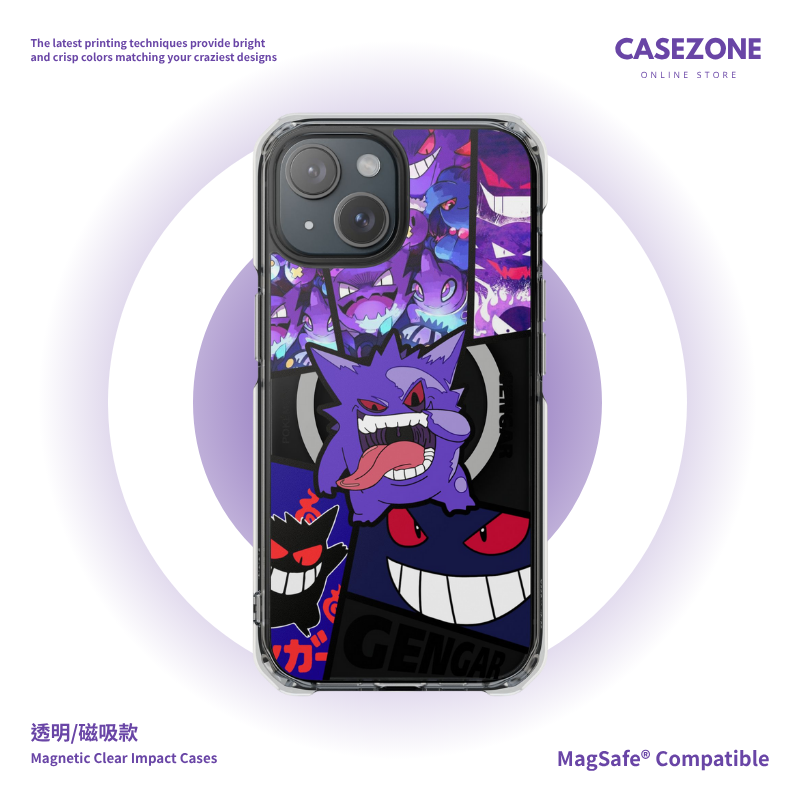 寶可夢&耿鬼磁吸手機殼-GOODTOYSTUDIO