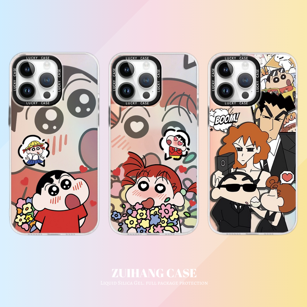 蠟筆小新極光鐳射防摔手機殼-GOODTOYSTUDIO