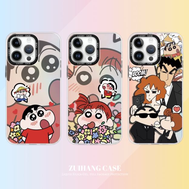 蠟筆小新極光鐳射防摔手機殼-GOODTOYSTUDIO