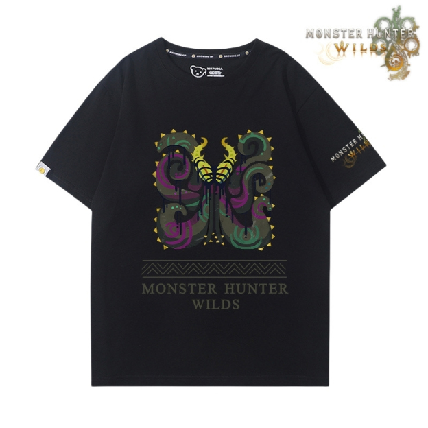 魔物獵人荒野印花短袖T恤