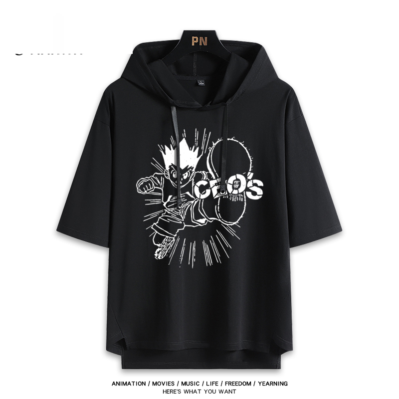 全職獵人 連帽短袖T恤-GOODTOYSTUDIO