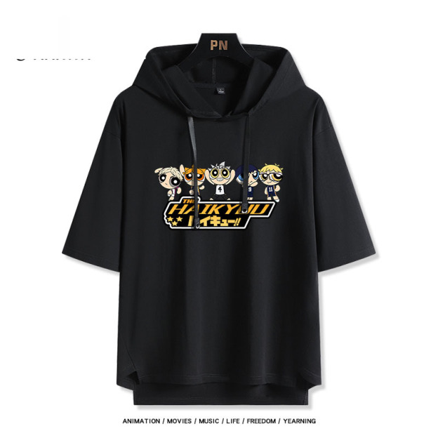 排球少年 連帽短袖T恤-GOODTOYSTUDIO