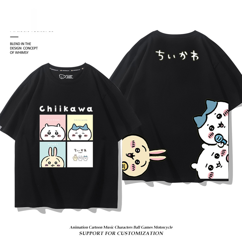 Chiikawa 2025親子情侶男女同款 印花短袖T恤-GOODTOYSTUDIO