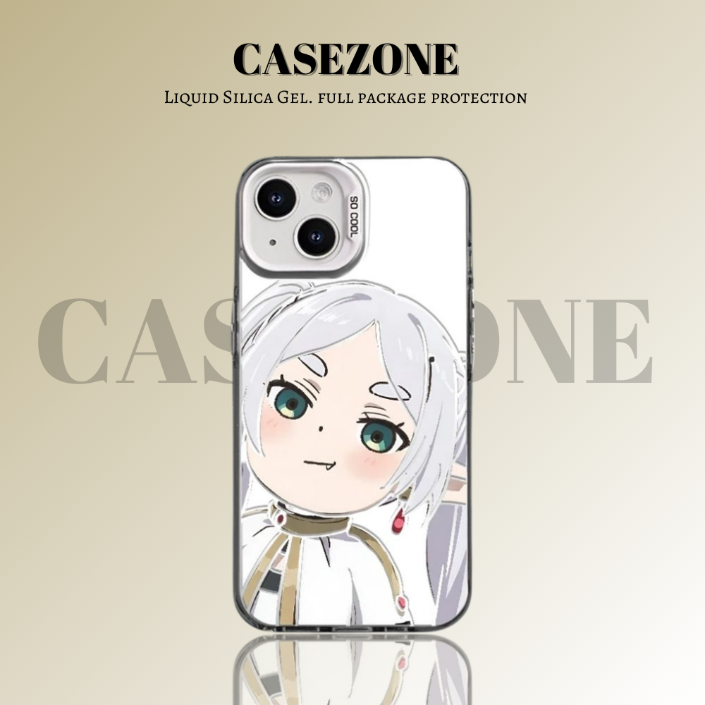 葬送的芙莉蓮 極光/彩銀 線條漸變防摔手機殼-GOODTOYSTUDIO