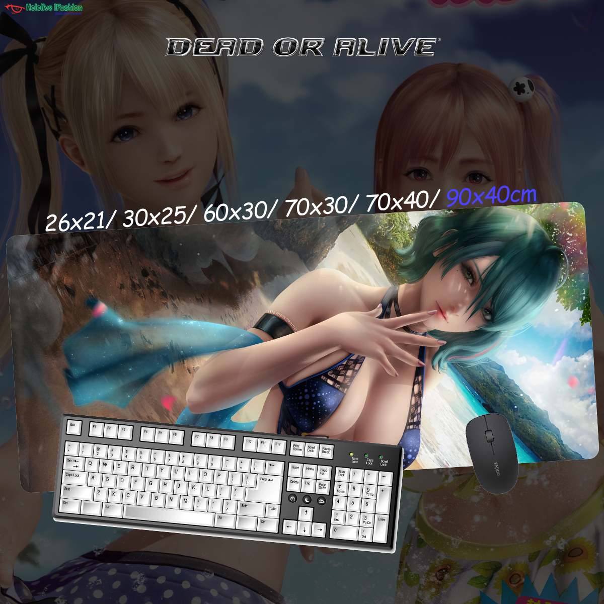 生死格鬥系列 超大鎖邊主題桌墊 布質滑鼠墊