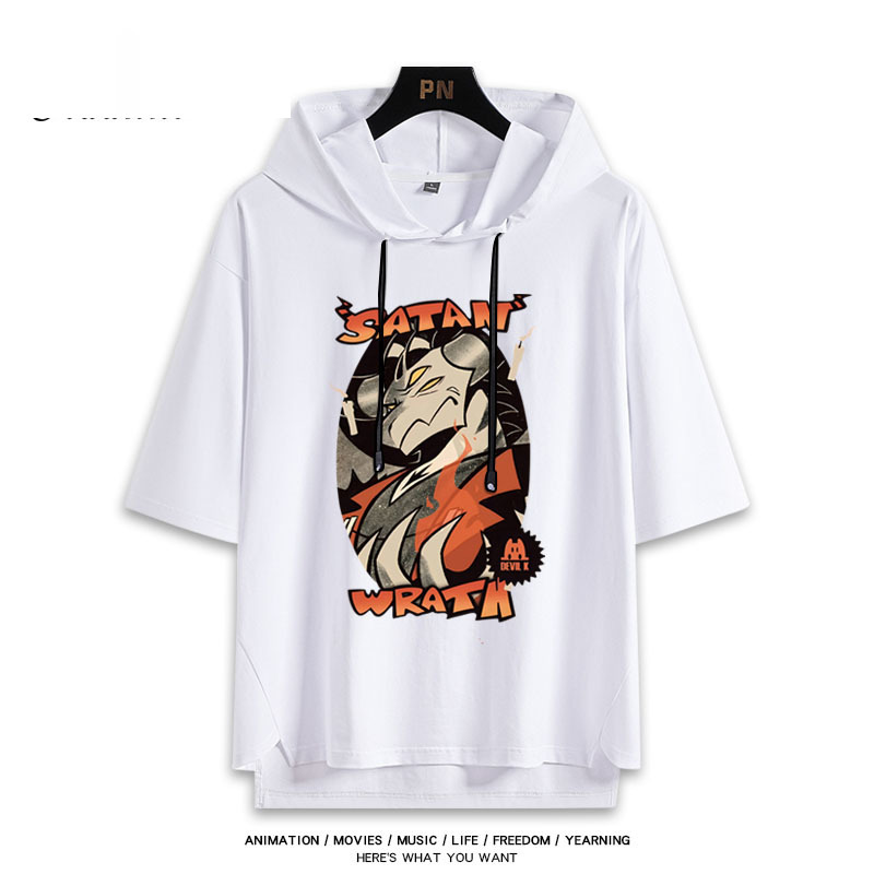 極惡老大 Helluva Boss 連帽短袖T恤-GOODTOYSTUDIO